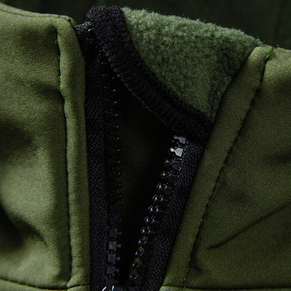 Herren Outdoor Taktische Jacke | Wasserdichte Wanderjacke mit Kapuze