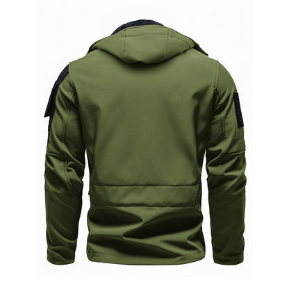 Herren Outdoor Taktische Jacke | Wasserdichte Wanderjacke mit Kapuze