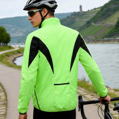 Leichte Fahrradjacke – Winddicht, wasserabweisend & reflektierend Windbreaker