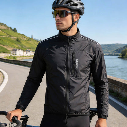 Leichte Fahrradjacke – Winddicht, wasserabweisend & reflektierend Windbreaker
