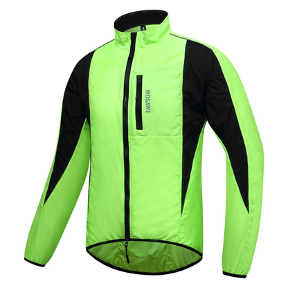 Leichte Fahrradjacke – Winddicht, wasserabweisend & reflektierend Windbreaker