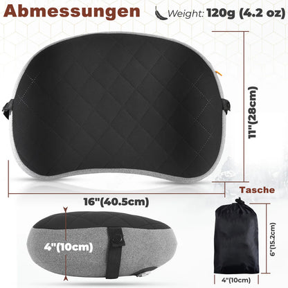 Leichtes Aufblasbares Camping Kissen mit abnehmbarem Bezug