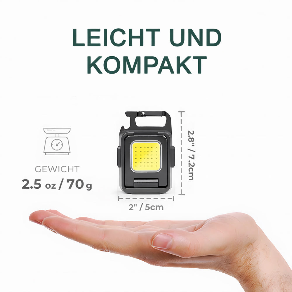 Mini LED Campinglampe mit Haken und USB
