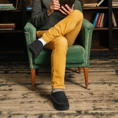 Orthopädische Herren Hausschuhe – Warm & mit Fußgewölbestütze