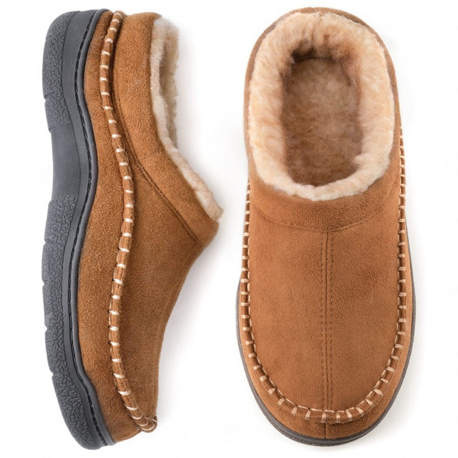 Orthopädische Herren Hausschuhe – Warm & mit Fußgewölbestütze