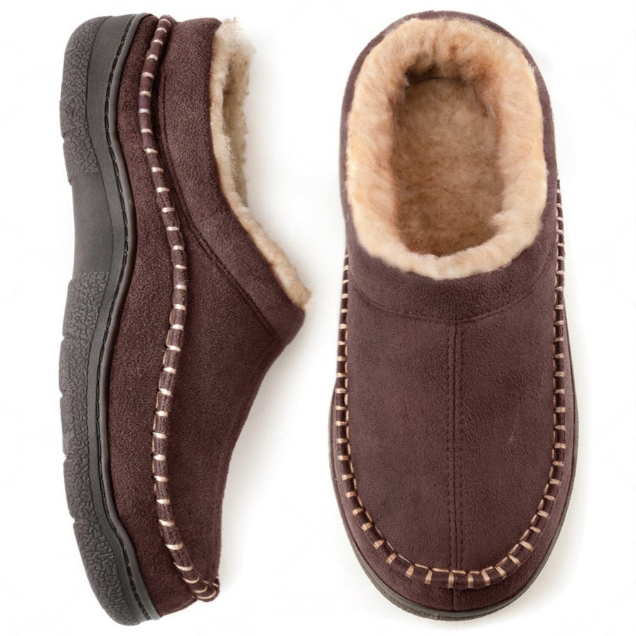 Orthopädische Herren Hausschuhe – Warm & mit Fußgewölbestütze