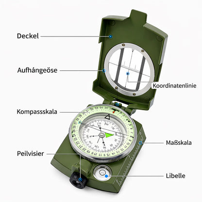 Outdoor Kompass mit Lanyard und Tasche für Camping und Wandern
