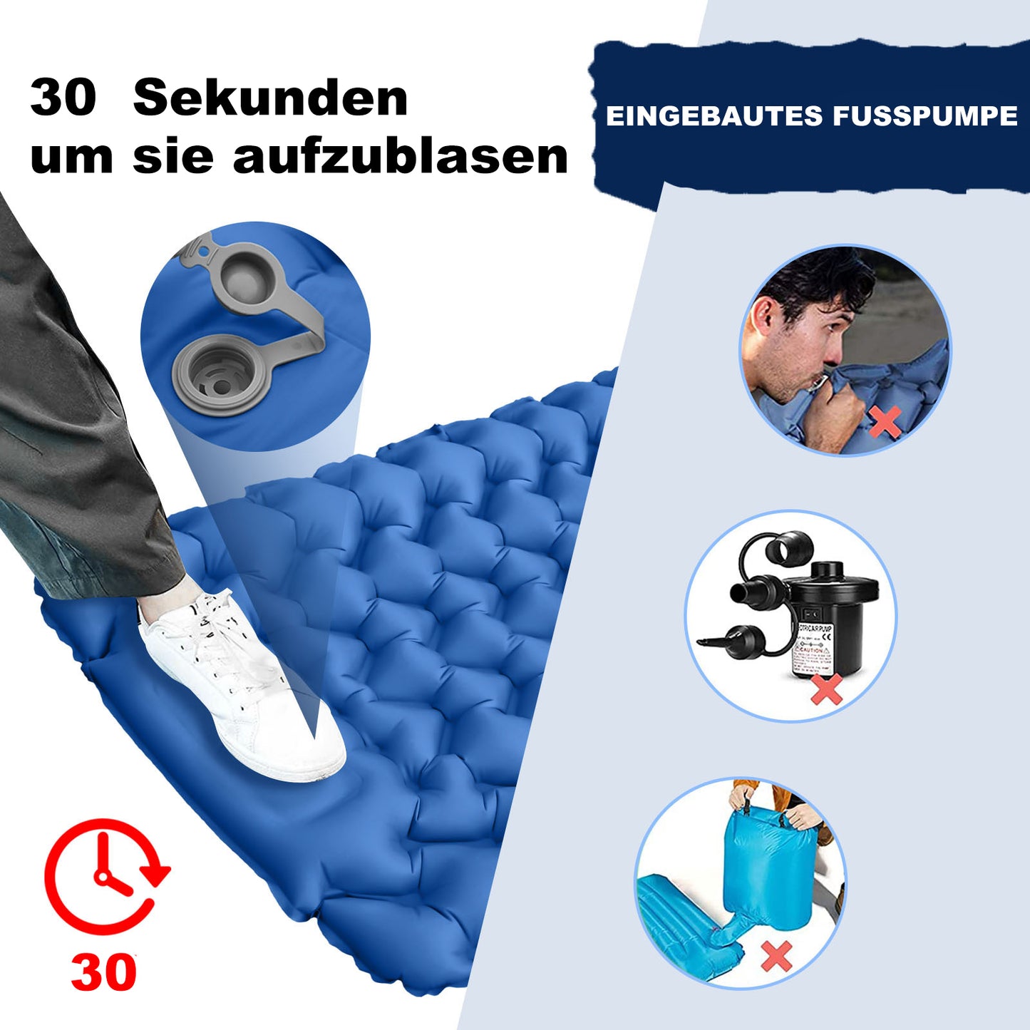 Outdoor Ultraleicht Isomatte Selbstaufblasende Luftmatratze