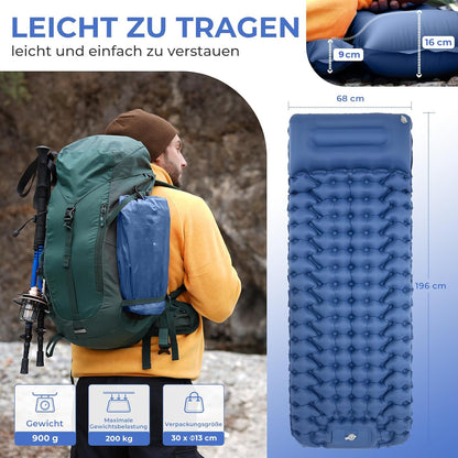 Outdoor Ultraleichte Isomatte Selbstaufblasbar für Camping und Reisen