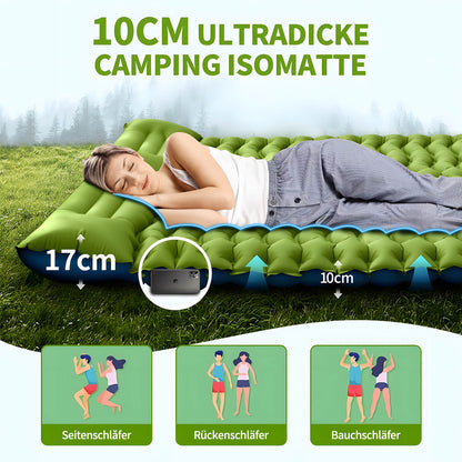 Selbstaufblasende Camping Isomatte 2 Personen - Wasserdicht für Outdoor