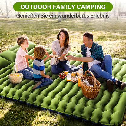 Selbstaufblasende Camping Isomatte 2 Personen - Wasserdicht für Outdoor