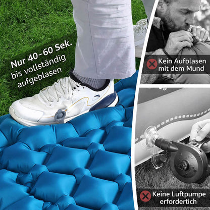 Selbstaufblasende Camping Isomatte Ultraleicht & Wasserdicht