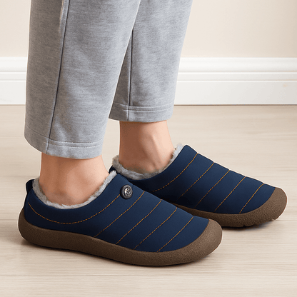 Unisex Warme Hausschuhe mit Plüschfutter – Wasserdicht und Rutschfeste