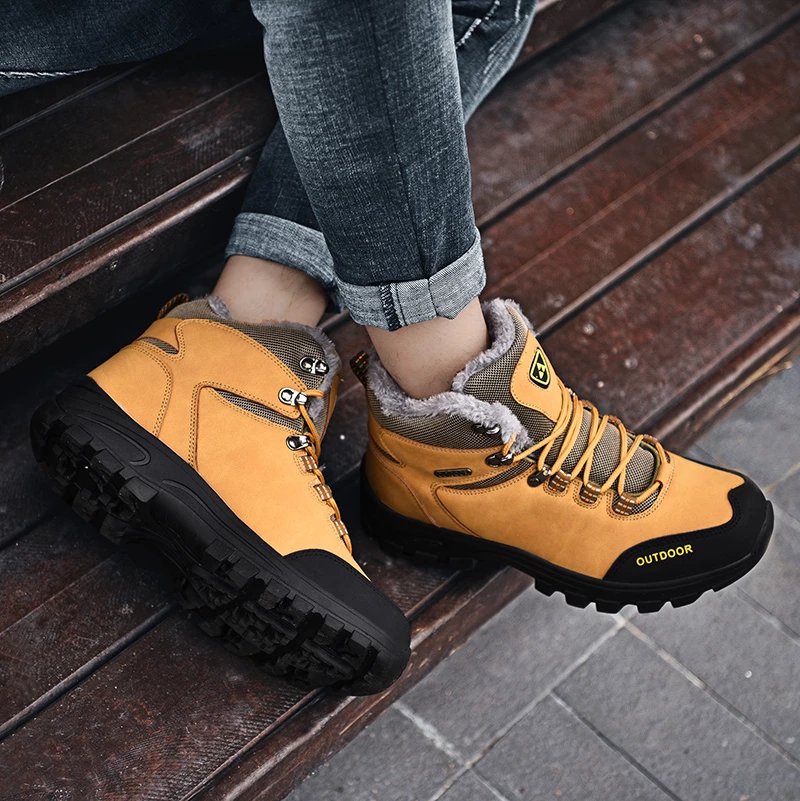 Wanderschuhe Snow aus Samt für Outdoor Wandern