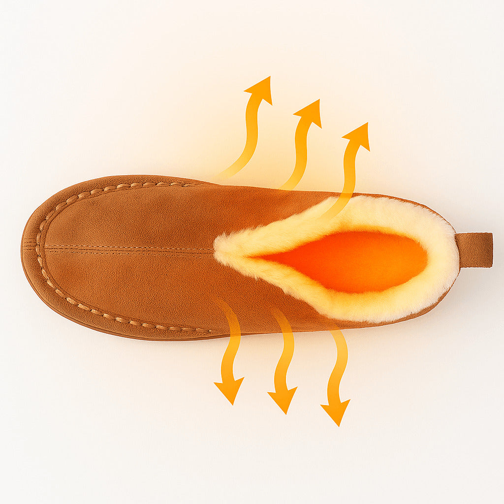 Warme Gefütterte Damen Hausschuhe – Für drinnen & draußen geeignet