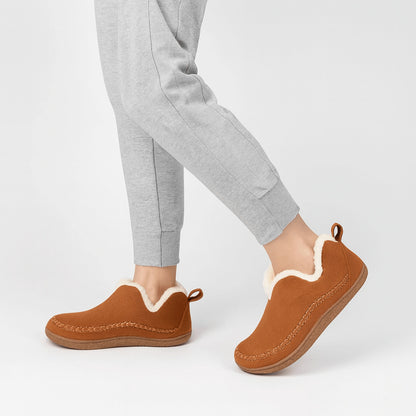 Warme Gefütterte Damen Hausschuhe – Für drinnen & draußen geeignet