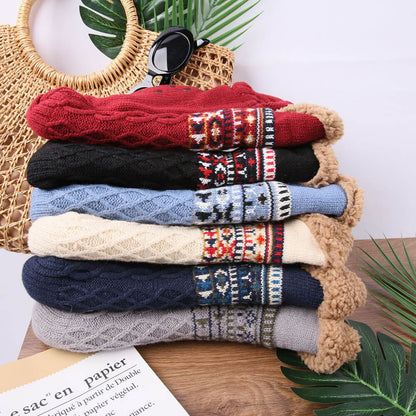 Warme Rutschfeste Haussocken aus Wolle – Flauschige Hüttensocken für Damen & Herren(1 Paar)