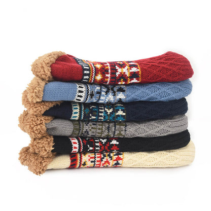 Warme Rutschfeste Haussocken aus Wolle – Flauschige Hüttensocken für Damen & Herren(1 Paar)