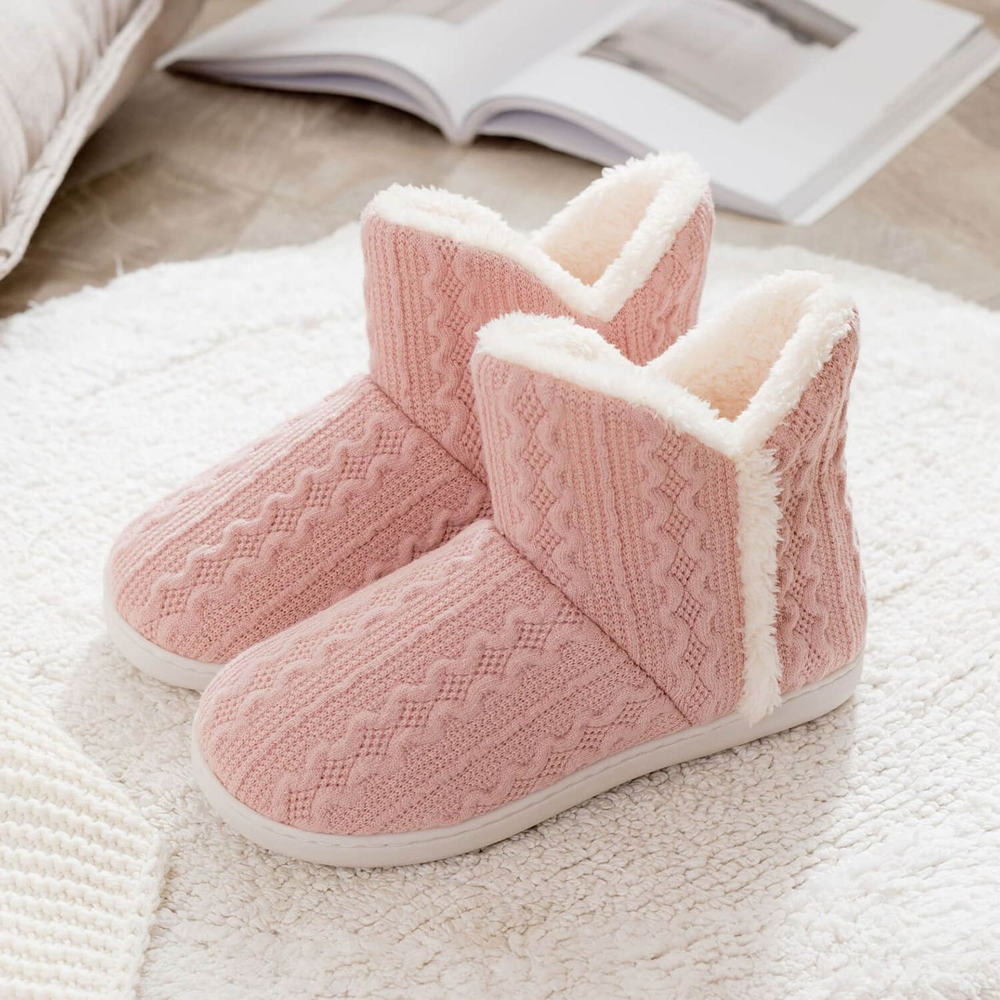 Warme & Bequeme Hausschuhe Damen – Gefüttert & Rutschfest für den Winter