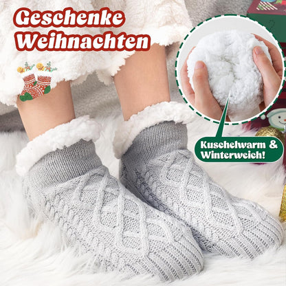 Warme Flauschige Haussocken – Rutschfeste Kuschelsocken für Damen & Herren(1 Paar)