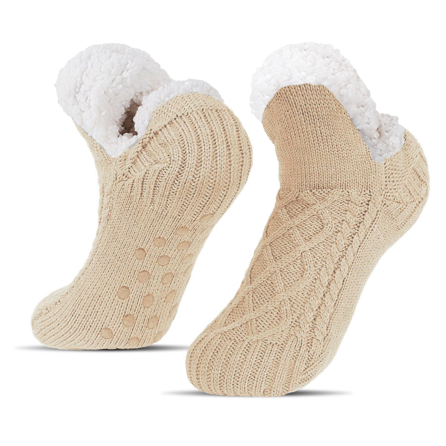 Warme Flauschige Haussocken – Rutschfeste Kuschelsocken für Damen & Herren(1 Paar)