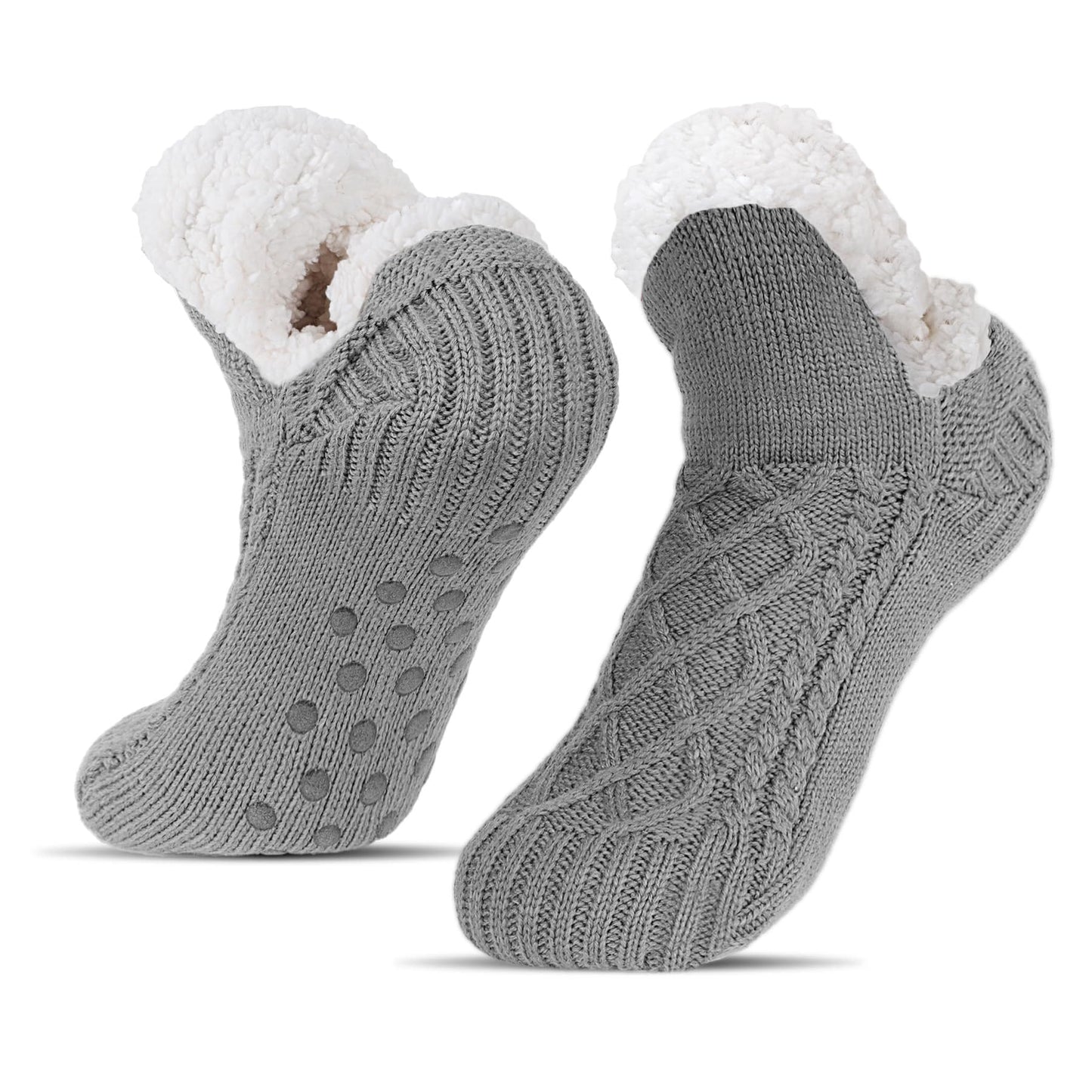 Warme Flauschige Haussocken – Rutschfeste Kuschelsocken für Damen & Herren(1 Paar)