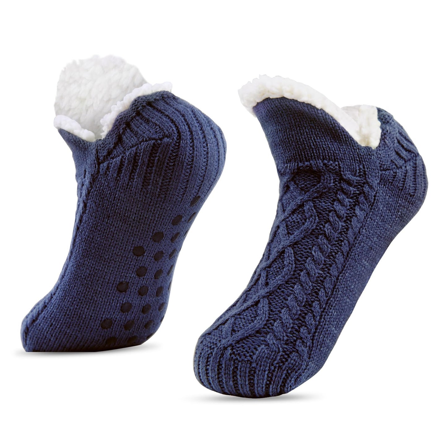 Warme Flauschige Haussocken – Rutschfeste Kuschelsocken für Damen & Herren(1 Paar)