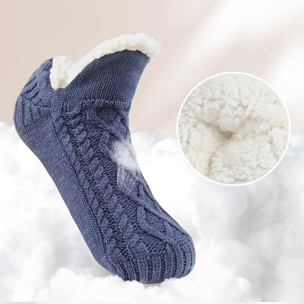Warme Flauschige Haussocken – Rutschfeste Kuschelsocken für Damen & Herren(1 Paar)