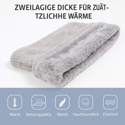 Warmer Strick Schlauchschal Damen & Herren – Weicher Thermo Loop Halswärmer für Winter