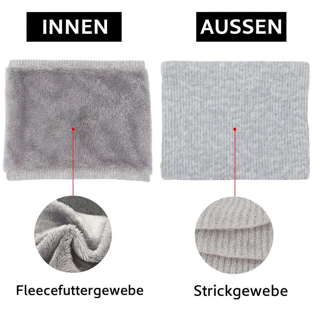Warmer Strick Schlauchschal Damen & Herren – Weicher Thermo Loop Halswärmer für Winter