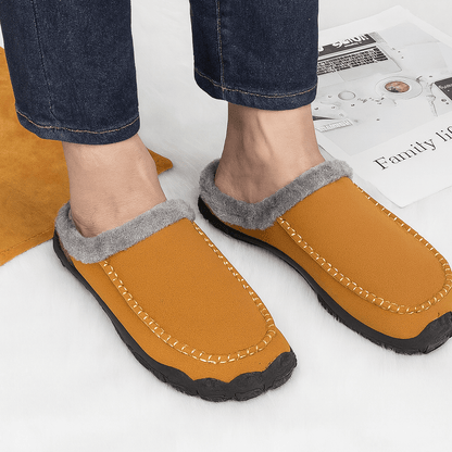 Winter Plüsch Hausschuhe mit rutschfester Sohle – Unisex