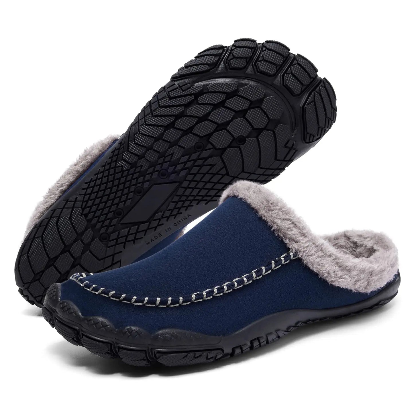 Winter Plüsch Hausschuhe mit rutschfester Sohle – Unisex
