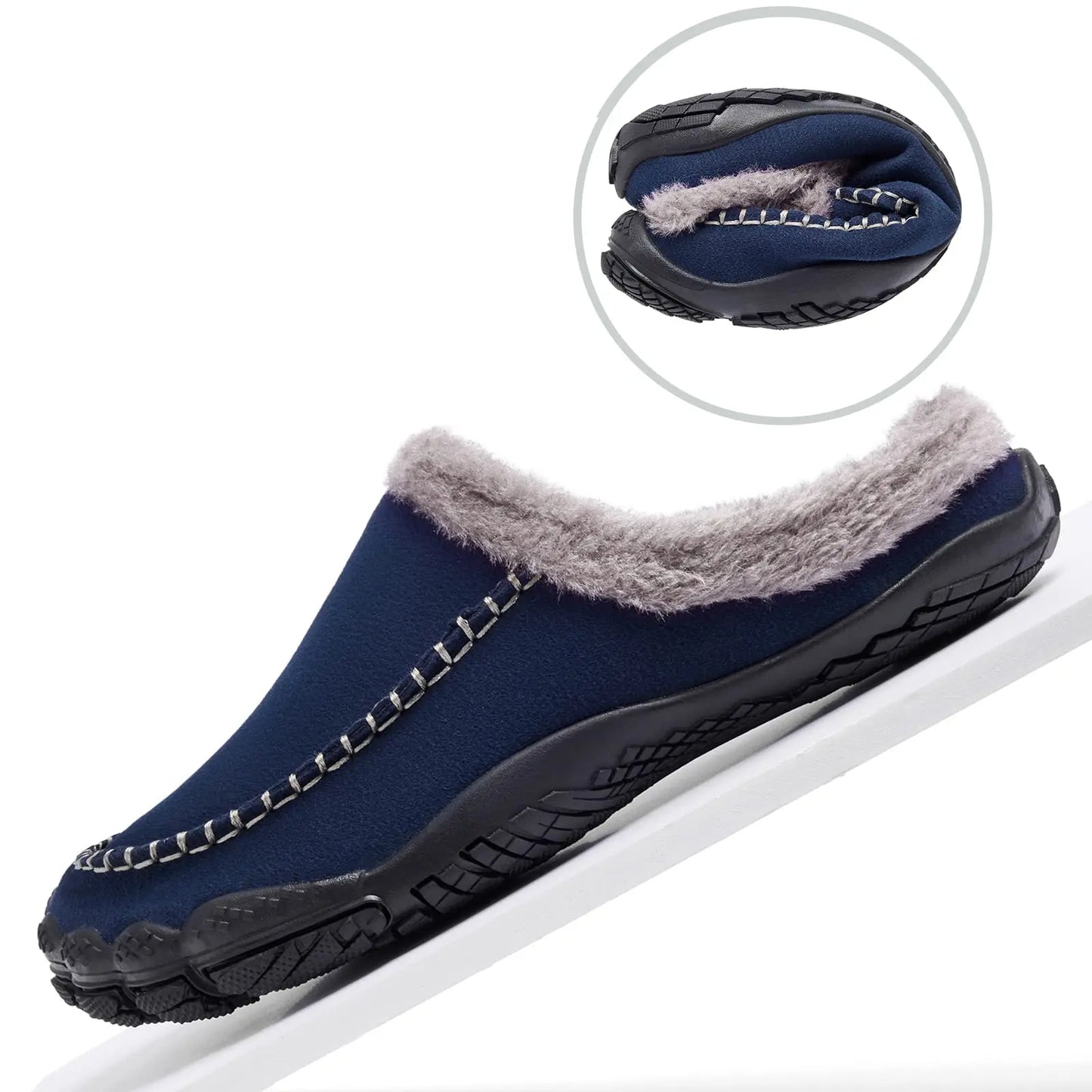 Winter Plüsch Hausschuhe mit rutschfester Sohle – Unisex