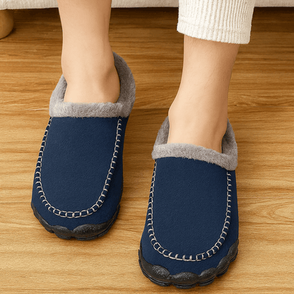 Winter Plüsch Hausschuhe mit rutschfester Sohle – Unisex