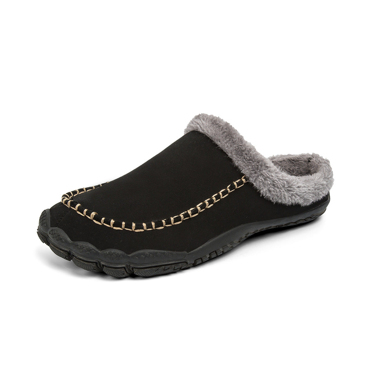 Winter Plüsch Hausschuhe mit rutschfester Sohle – Unisex