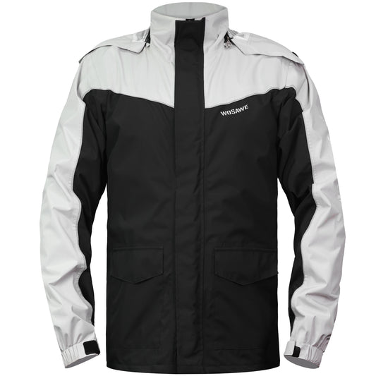 Wind- und wasserdichte Regenjacke mit Kapuze