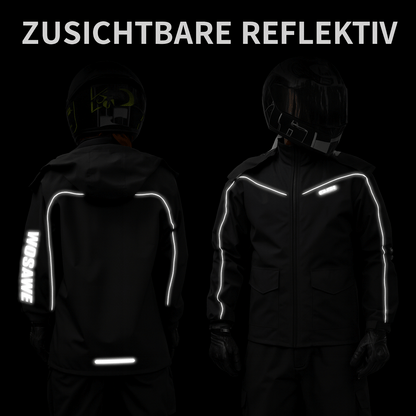 Wind- und wasserdichte Regenjacke mit Kapuze