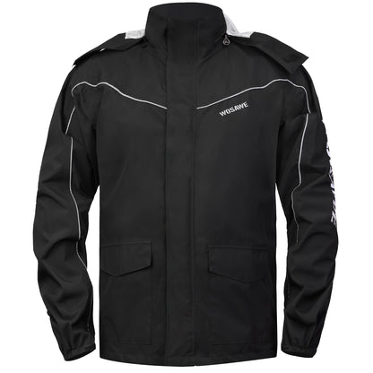 Wind- und wasserdichte Regenjacke mit Kapuze