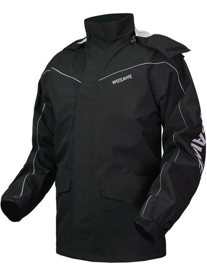 Wind- und wasserdichte Regenjacke mit Kapuze