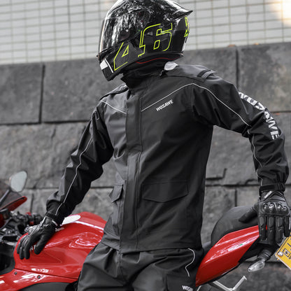 Wind- und wasserdichte Regenjacke mit Kapuze